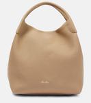 Большая кожаная сумка-тоут bale Loro Piana, бежевый - фото
