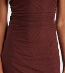 Собранное макси-платье из джерси SIR, Espresso - фото 5