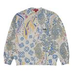 Свитер Supreme Printed Paisley Sweater, белый - фото