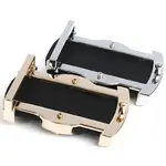 Кожаный ремень Anthoni Crown с модной застежкой, черный - фото 2