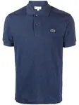 Рубашка поло с логотипом Lacoste, синий - фото