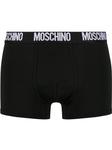 Moschino боксеры с логотипом, черный - фото