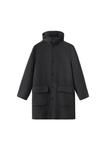 Пальто межсезонное MANGO MAN Cyril, антрацит - фото