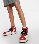 Кожаные кроссовки Hoops Kenzo, Medium Red - фото 4