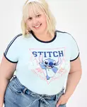 Футболка Trendy Plus Athletic Stitch Ringer Disney, синий - фото 3