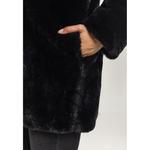 Пальто Urban Classics Hooded Teddy, черный - фото 2