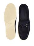 Ferragamo замшевые мокасины с бляшкой Gancini, синий - фото 5