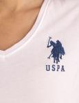 Футболка U.S. Polo Assn Triple Crown V-neck, светло-розовый - фото 3