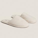 Тапочки Zara Home Linen, бежевый - фото 2