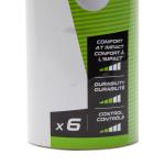 Воланы PSC 100 Medium пластиковые 6 шт. желтые PERFLY, неоновый желтый лайм - фото 13