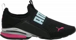 Кроссовки Puma Wmns Axelion Slip-On Black Bright Rose, черный - фото