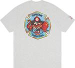 Футболка Supreme FDNY Engine 9 Tee 'Ash Grey', серый - фото 3