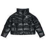 Пуховик Nike Solid Color Straight Long Sleeves, черный - фото