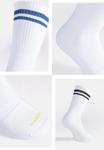 Носки Calzitaly 2 STRIPES, Mix White Yellow Blue Green Black/White - фото 3