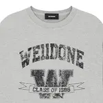 Длинный свитшот с рукавами WE11DONE, серый - фото 5