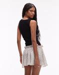 Юбка-мини с принтом в горошек Topshop - фото 3