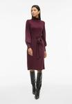 Платье VILA VIAMANDA ROLLKRAGEN, Fig/Bordeaux - фото 2