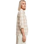 Рубашка Urban Classics Turnup Checked, белый - фото 4