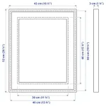 Рамка Ikea Rodalm Walnut Pattern, 40х50 см, коричневый - фото 6