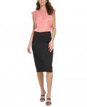 Юбка-карандаш без застежек DKNY, черный - фото 9