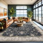 Ковёр Hazo Haus для гостиной, 305х427 см, пепельный/мультицвет - фото 5