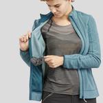 Толстовка для походов флисовая женская Quechua MH120, синий - фото 10