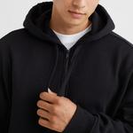 Худи H&M Relaxed Fit Hooded Jacket, черный - фото 7