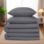 Комплект постельного белья Utopia Bedding, 4 предмета, 135x200/80x80 см, серый - фото