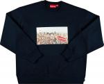 Толстовка Supreme Aerial Crewneck 'Navy', синий - фото