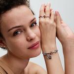 Шарм-подвеска Pandora x Disney The Lion King Timon & Pumbaa Splittable, серебро/мультиколор - фото 5