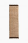 Ковровая дорожка H&M Jute Sidewalk With Fringe, 70X250 см, коричневый - фото