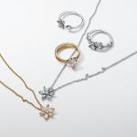 Колье Pandora Sparkling Herbarium Cluster, серебро - фото 3