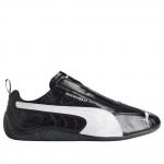 Кроссовки Balenciaga x Puma Speedcat Leather 'Black White' - фото 7