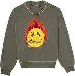 Свитер Palm Angels Burning Head Sweater 'Yellow', желтый - фото 2