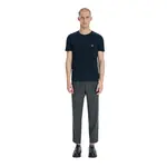 Пижамная блуза с принтом логотипа EMPORIO ARMANI, темно-синяя - фото 4