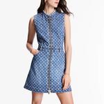 Платье Lv Monogram Denim LOUIS VUITTON, синий - фото 4