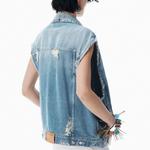 Джинсовая майкака Alexander Wang, индиго - фото 3