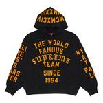 Толстовка Supreme Team Flocked Hooded, чёрный - фото 2