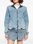Джинсовая куртка на молнии спереди DIESEL, синий - фото 4