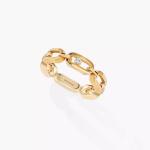 Кольцо Messika Move Link Multi, желтое золото/бриллианты - фото