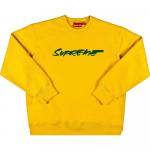 Свитшот Supreme Futura Logo Crewneck, желтый - фото