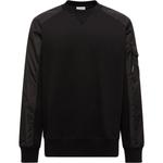 Свитшот с нашивкой логотипа Moncler, черный - фото 2