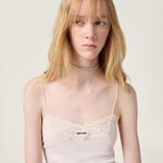 Кристальное ожерелье MIU MIU, сталь/кристалл - фото 2