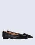 Балетки Londyn Burnished Leather Ballet Flat Ralph Lauren, черный - фото 5
