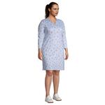 Хлопковое платье-поло больших размеров Lands' End Supima Lands' End - фото 2