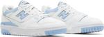 Женские кроссовки New Balance 550 Blue Haze (UNC), белый/голубой - фото 10