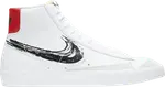 Кроссовки Nike Blazer Mid '77 Vintage 'Brushstroke', белый - фото 2
