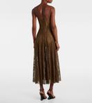 Кружевное платье миди Norma Kamali, Bark - фото 3