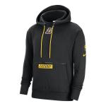 Толстовка Nike NBA Logo Front Pocket Hoodie 'Lakers Black', черный - фото