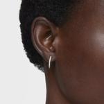 Серьги-кольца Tous Les Classiques Short With Diamonds, белое золото, 12.5 мм - фото 6